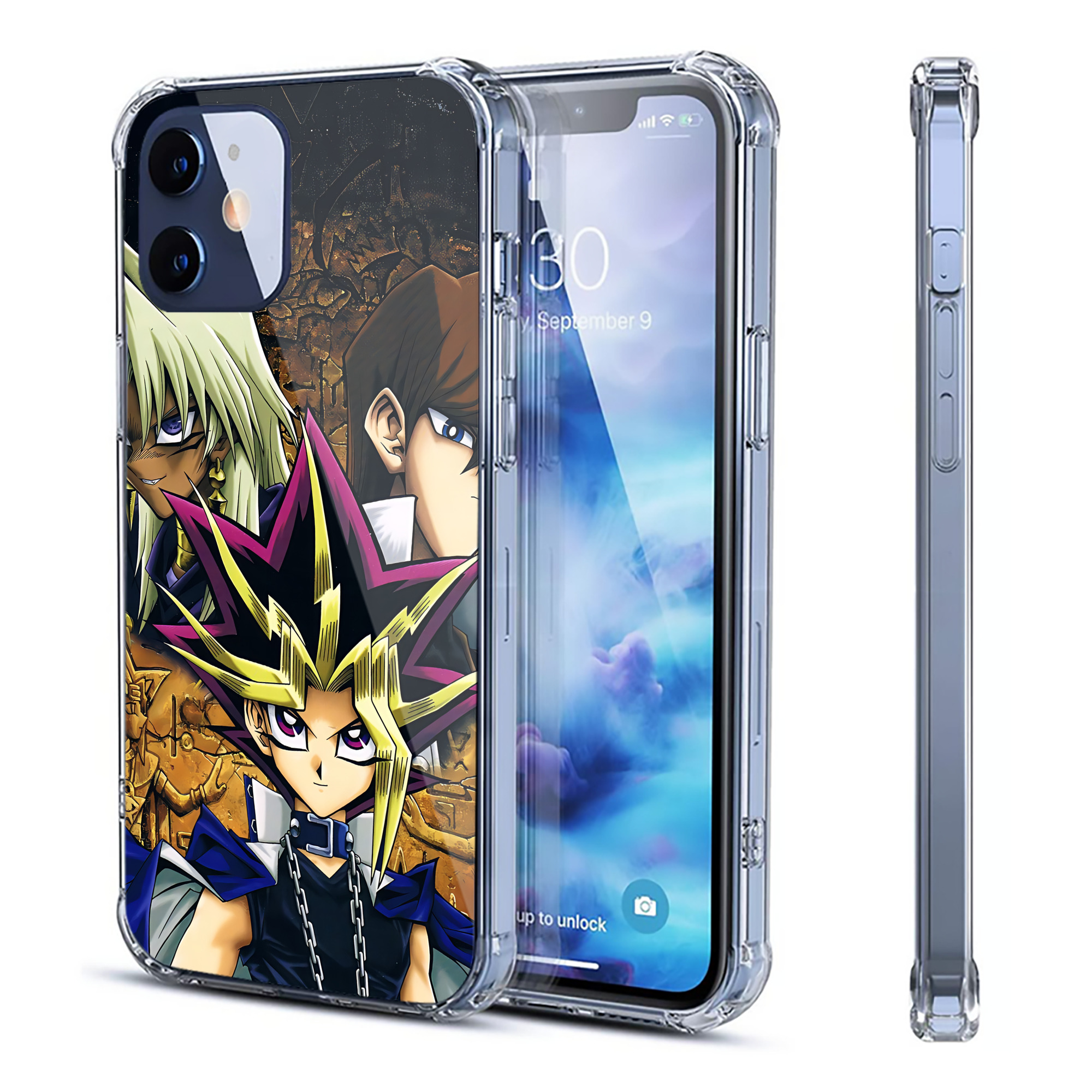 （画像用） 遊☆戯☆王 Yu-Gi-Oh! 【iPhone 12シリーズ対応】透明スマホケース（クリアソフトケース）